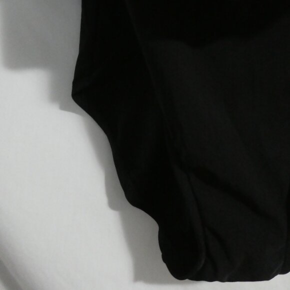 Floral One Piece Swimsuit | medium | Padded Bra Front | Solid Black Bottom - Picture 8 of 16